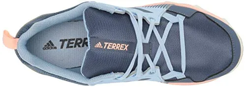 adidas outdoor Women's Terrex Tracerocker Trail Running Shoe, TECH Ink/TECH Ink/Glow Pink, 7.5 M US