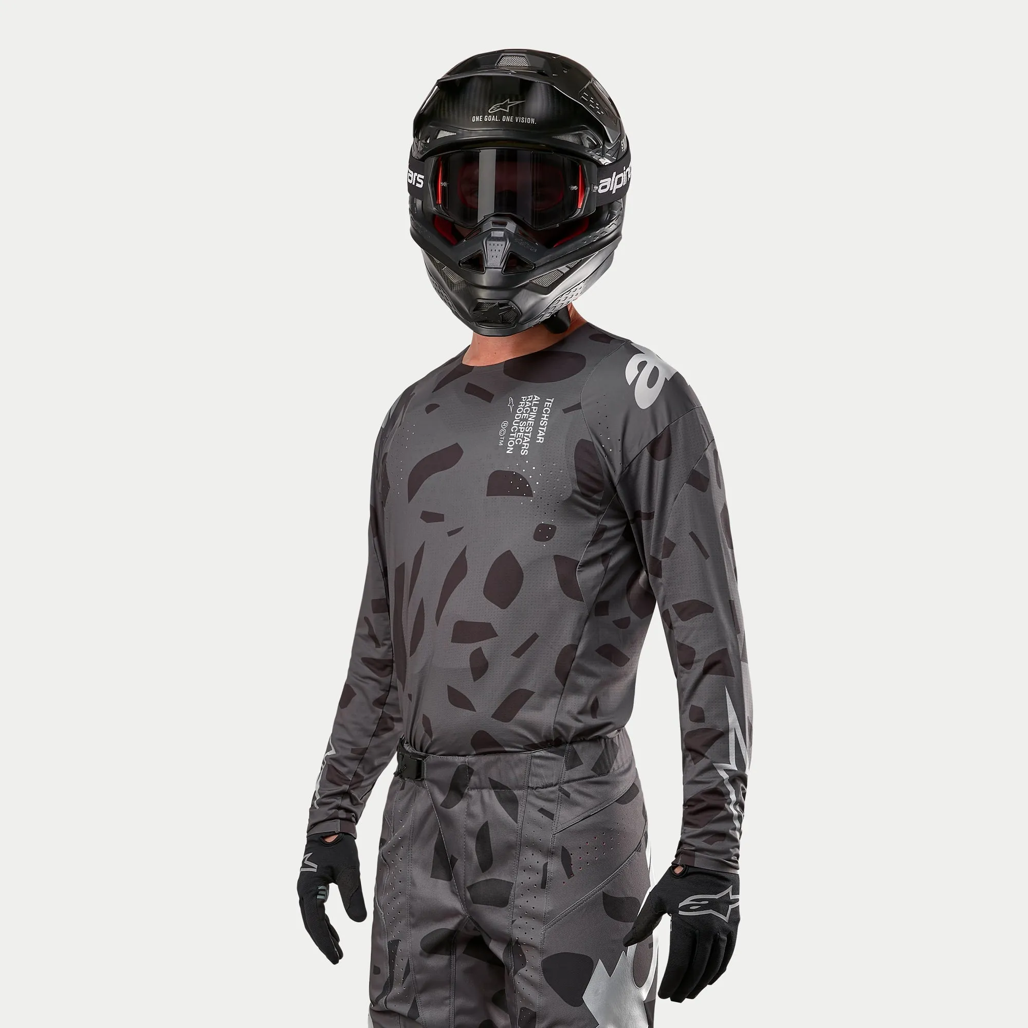 ALPINESTARS 2024 TECHSTAR GRAPHITE JERSEY - BLACK CAMO