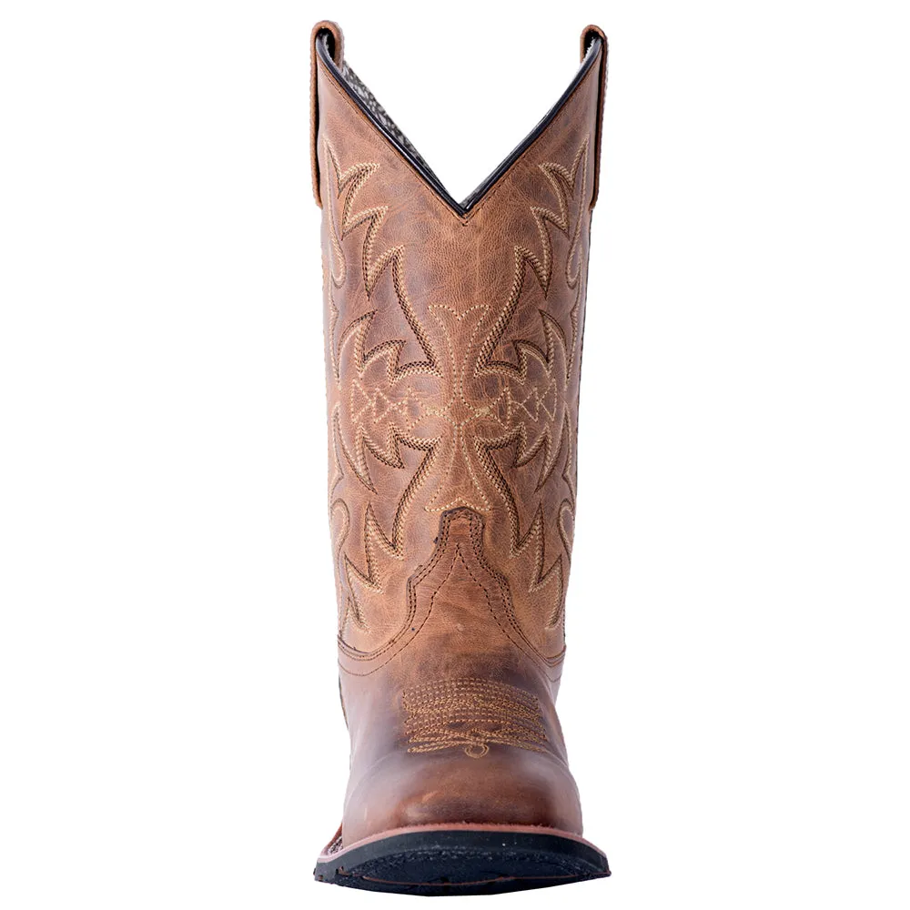 Anita Embroidered Square Toe Cowboy Boots