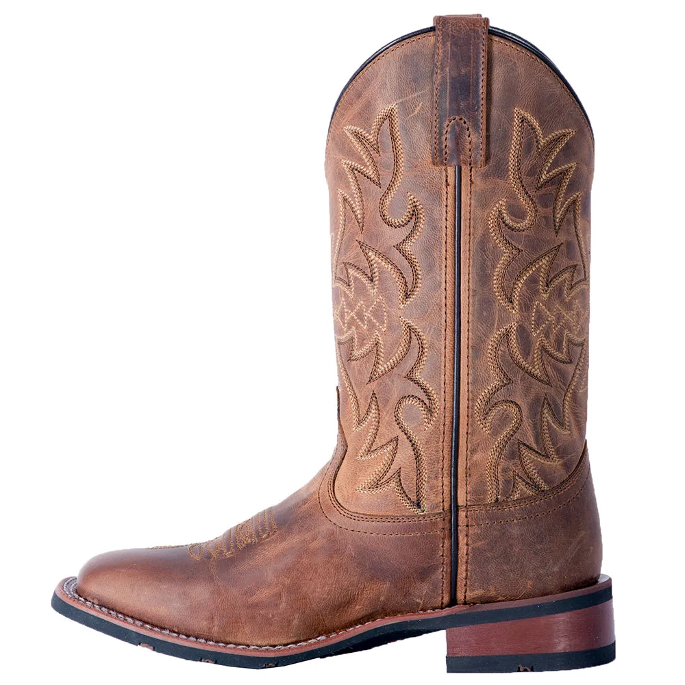 Anita Embroidered Square Toe Cowboy Boots