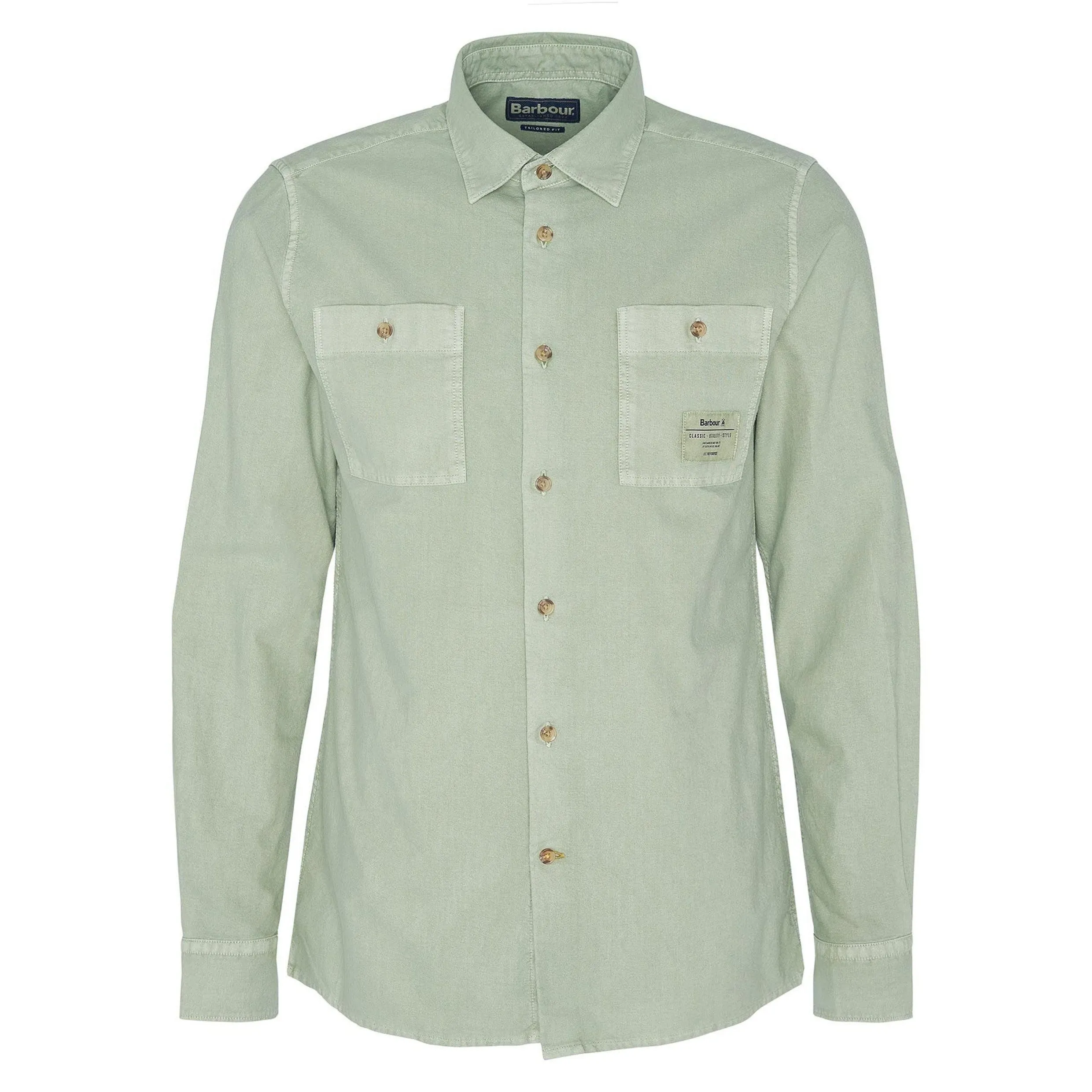 Barbour Bentham Long Sleeved Shirt MSH5475 Agave Green