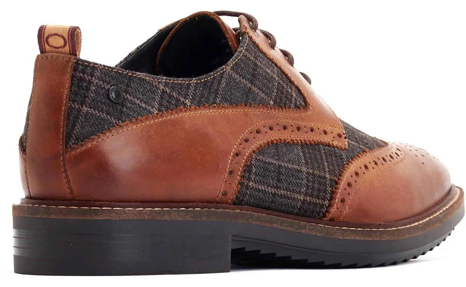 Base London Nashville Mens Leather Brogue Shoe