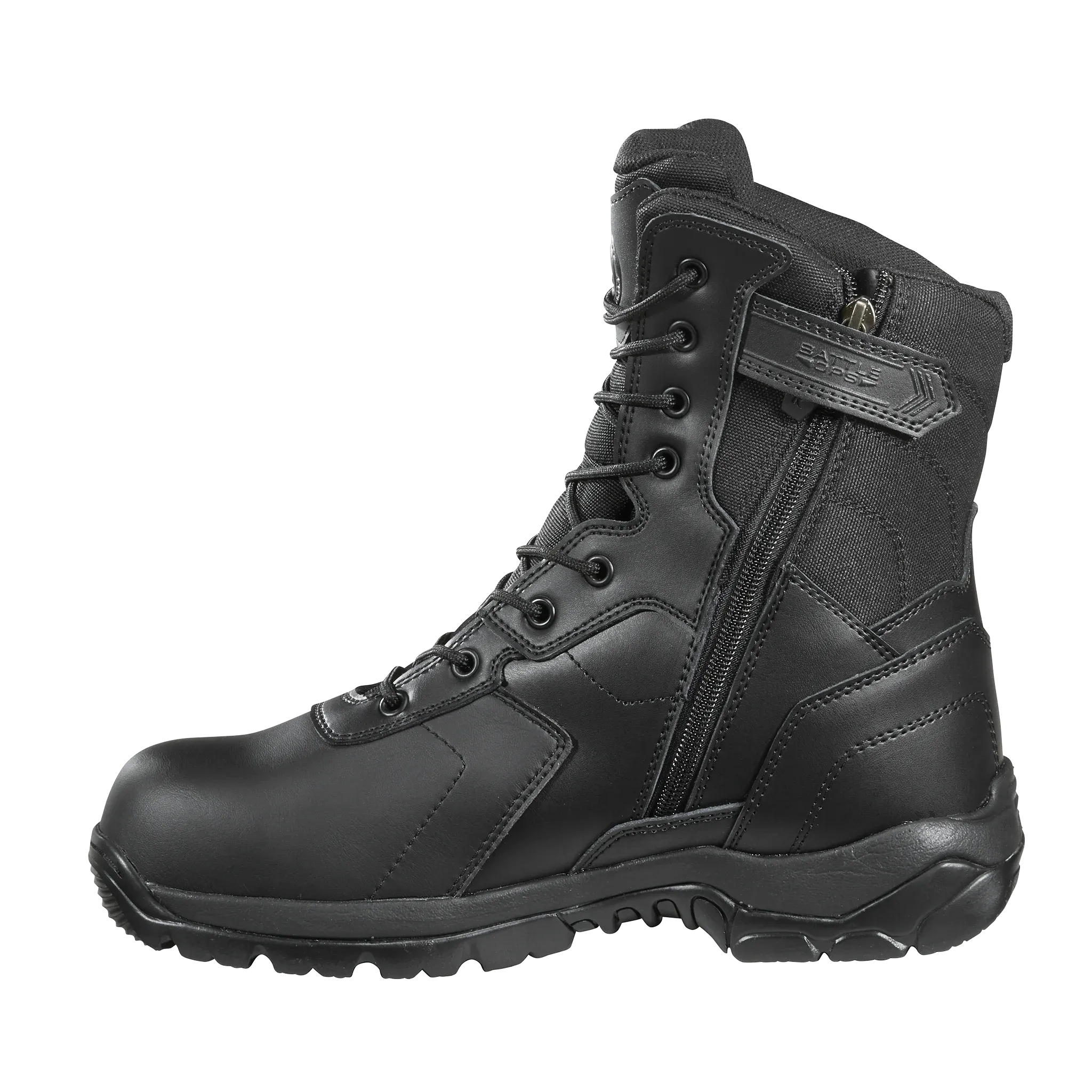 Black Diamond 8-Inch Waterproof Tactical Boot - Side Zip Composite Safety Toe