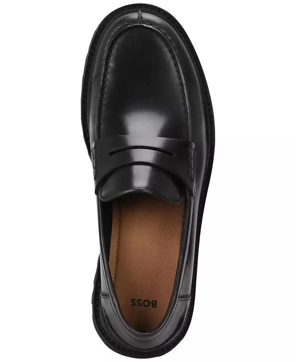 BOSS by Men's Richayl Modern Lug Sole Penny Loafer