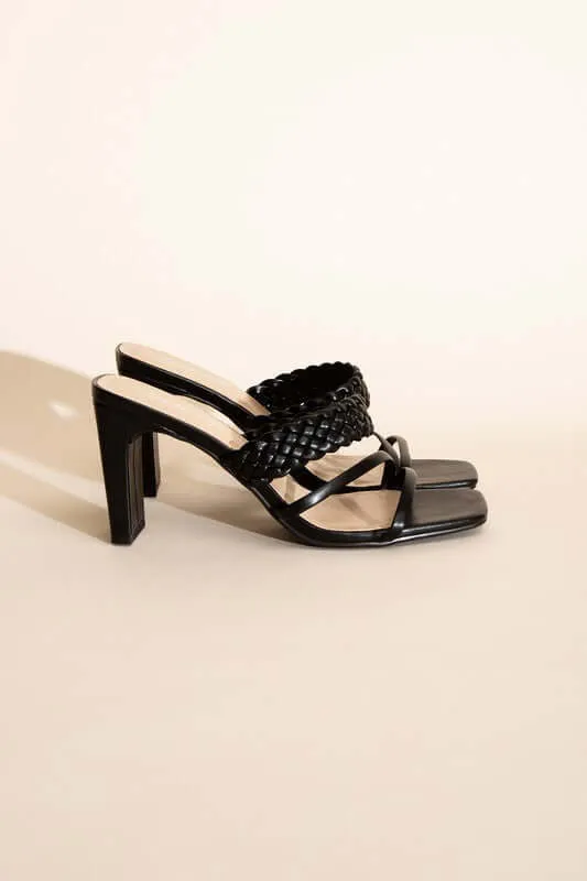 CARMEN-S Braided Strap Sandal Heels Sandals