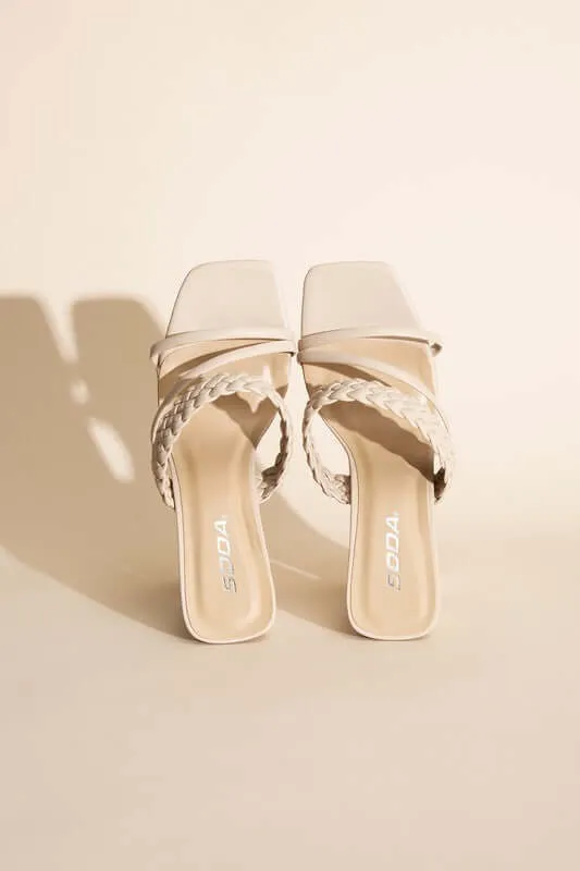 CARMEN-S Braided Strap Sandal Heels Sandals