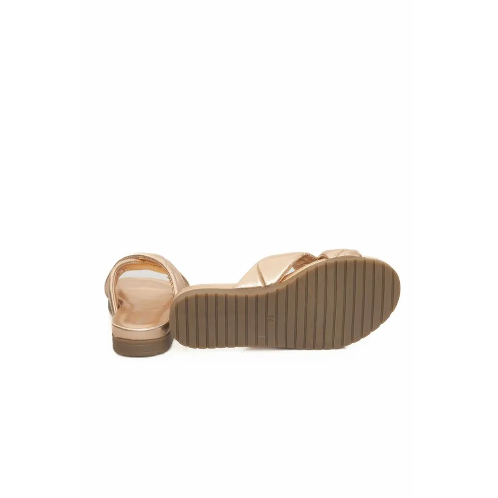 Cerruti 1881 Beige Sheepskin Women Sandal