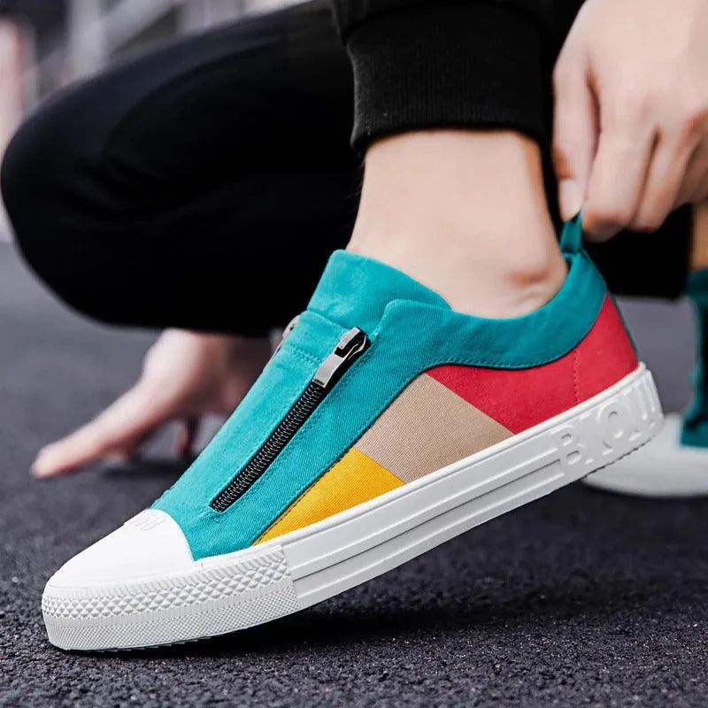 Color Block Canvas Sneakers