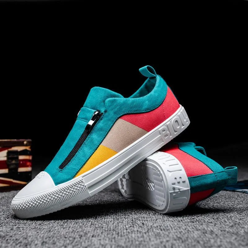 Color Block Canvas Sneakers