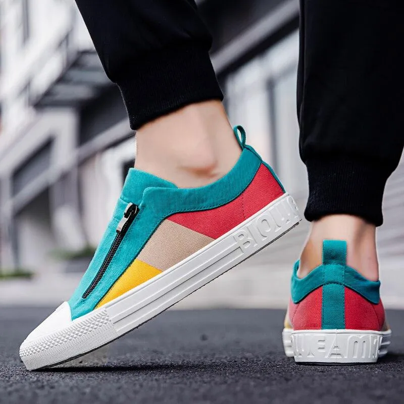 Color Block Canvas Sneakers