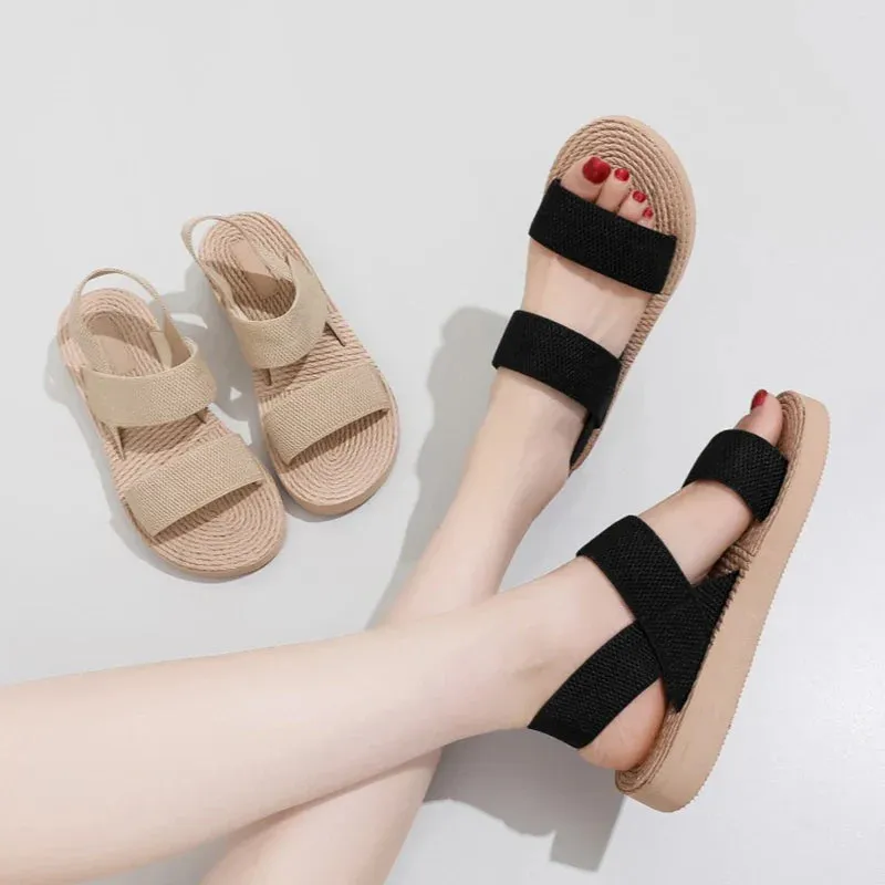 Comfortable Flat Roman Sandals for Women