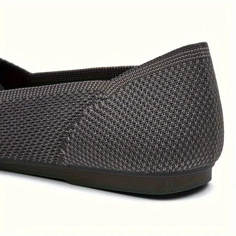 Cozy Round Toe Flats for Women - Soft Fabric, Slip-on Design, Solid Color, All-Season Comfort Shoes for Spring and Beyond