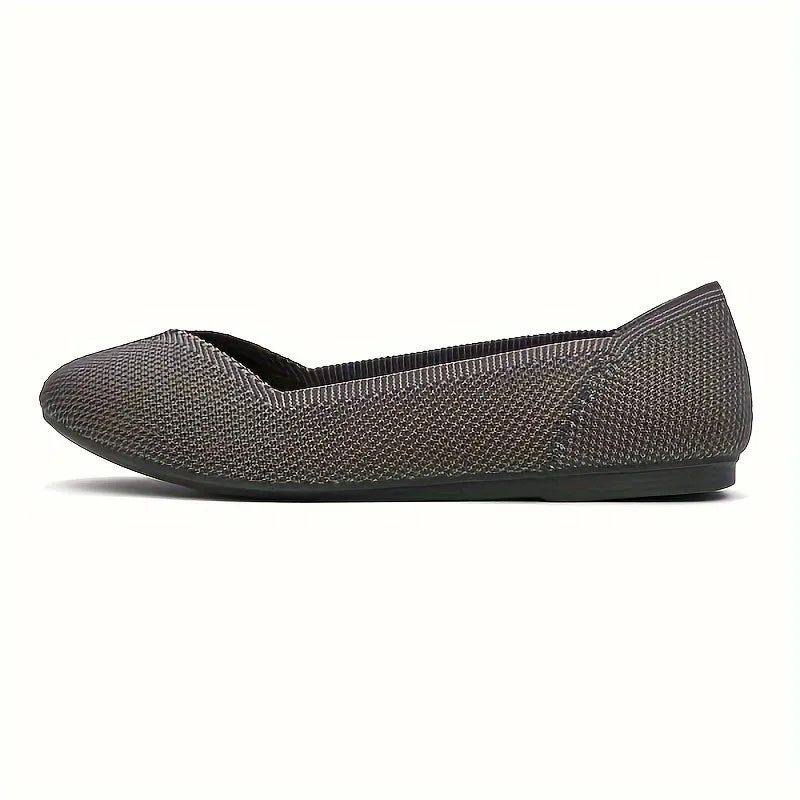 Cozy Round Toe Flats for Women - Soft Fabric, Slip-on Design, Solid Color, All-Season Comfort Shoes for Spring and Beyond