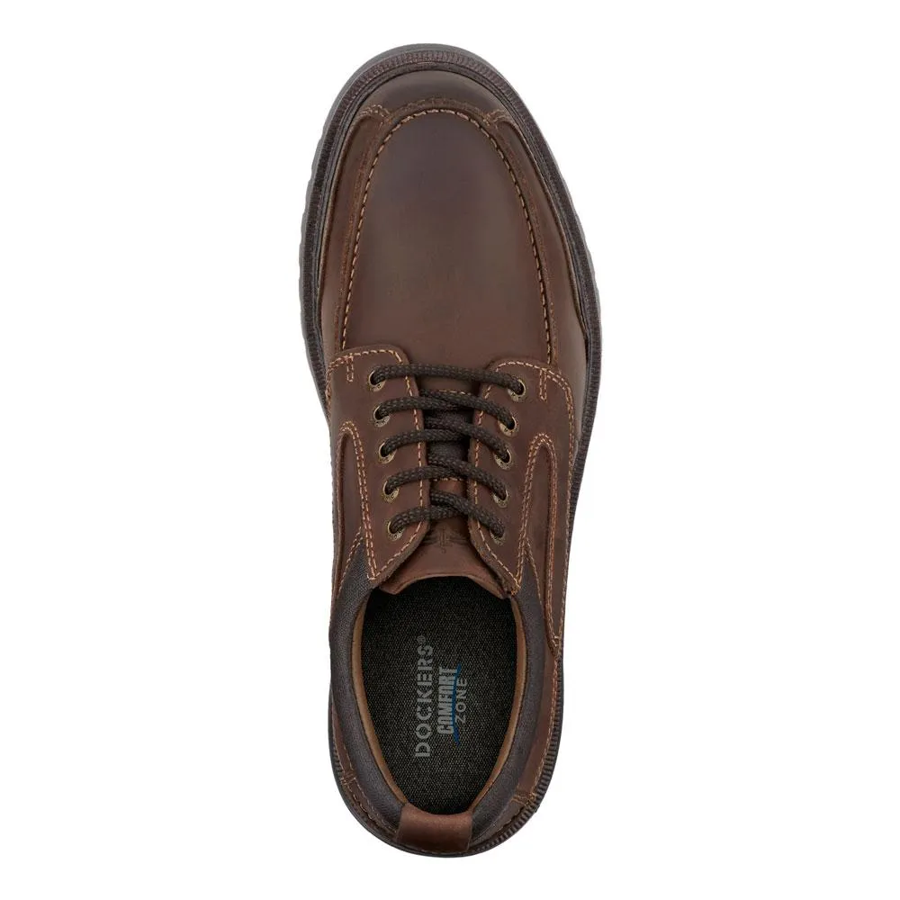 Dockers OVERTON - RUGGED OXFORD (Red Brown)