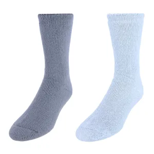 Dr. Scholl's Men's Ultimate Cozy Gripper Crew Slipper Socks (2 Pack)