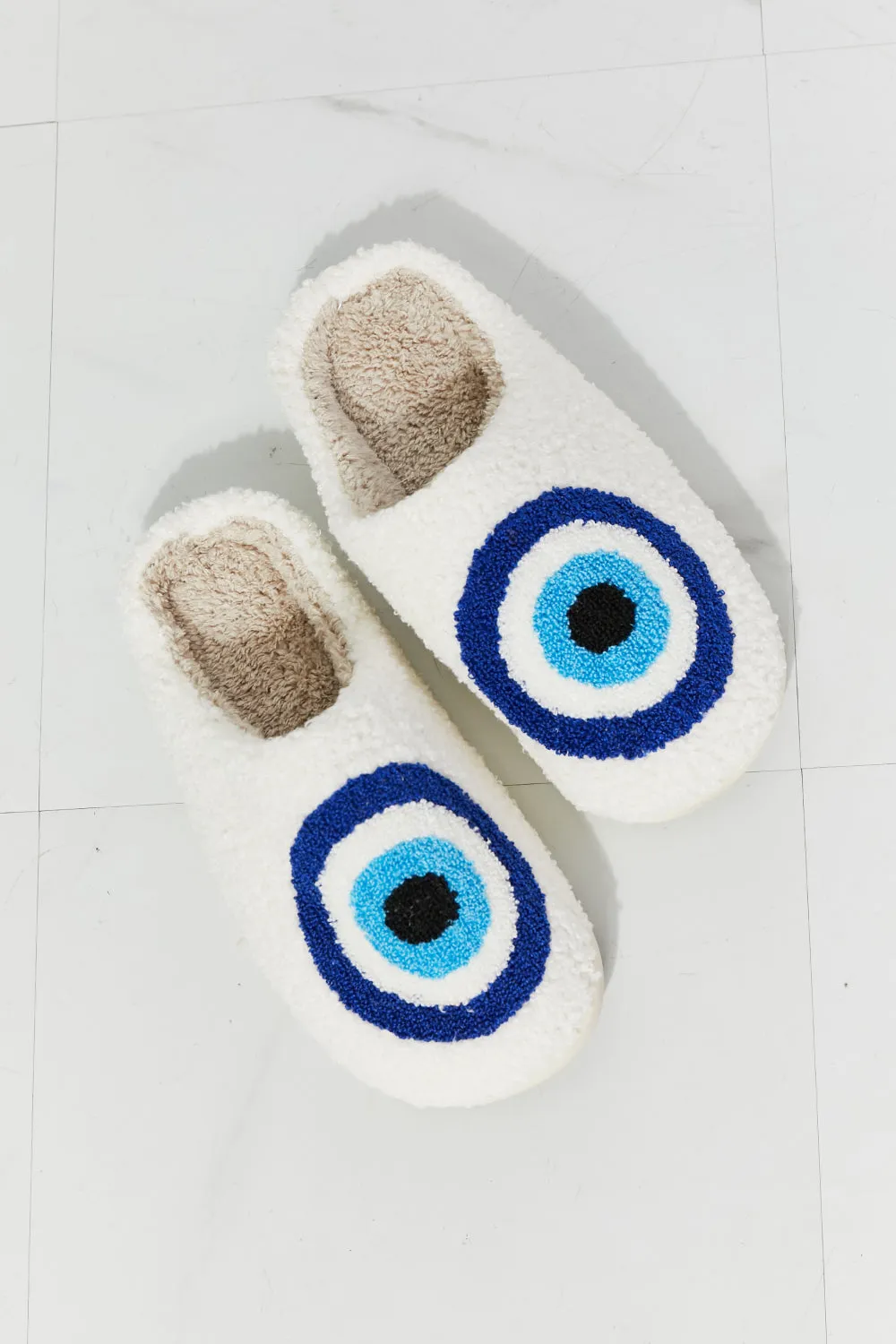 Eye Plush Slippers