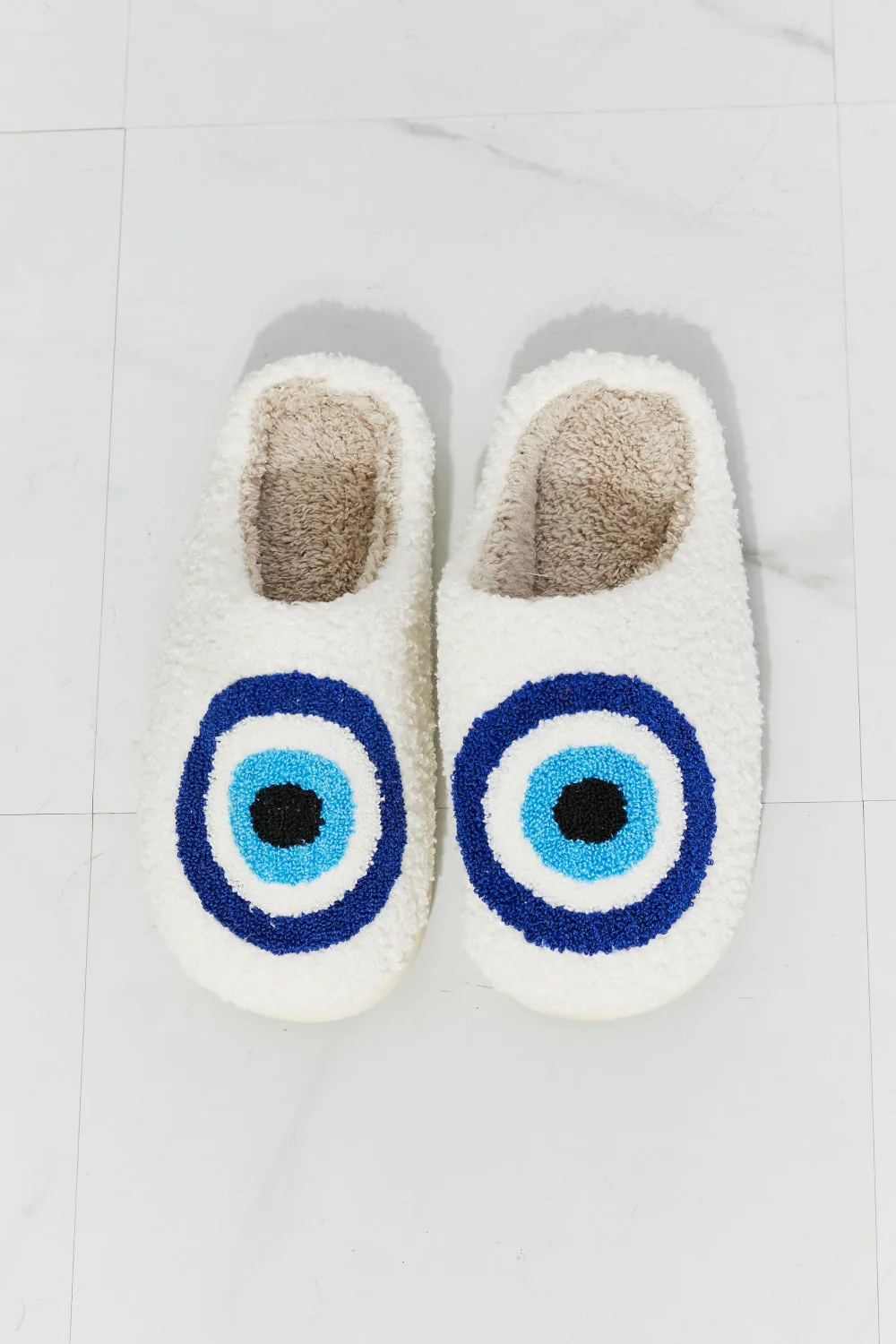 Eye Plush Slippers