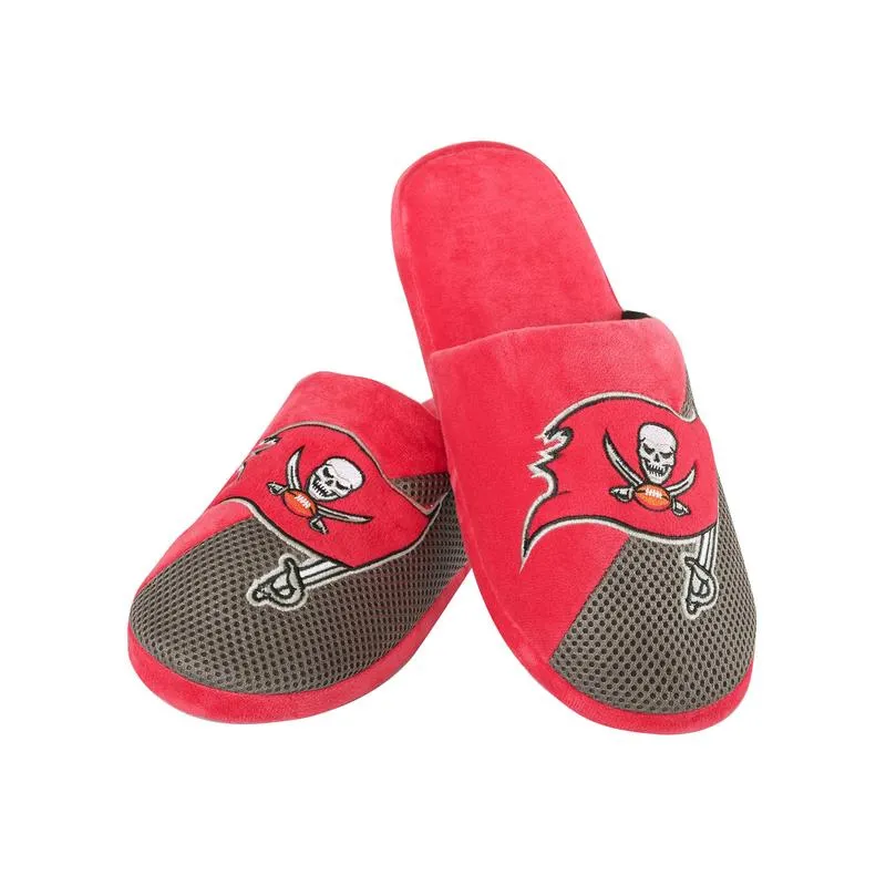 FOCO Men's NFL Tampa Bay Buccaneers Big Logo Slipper