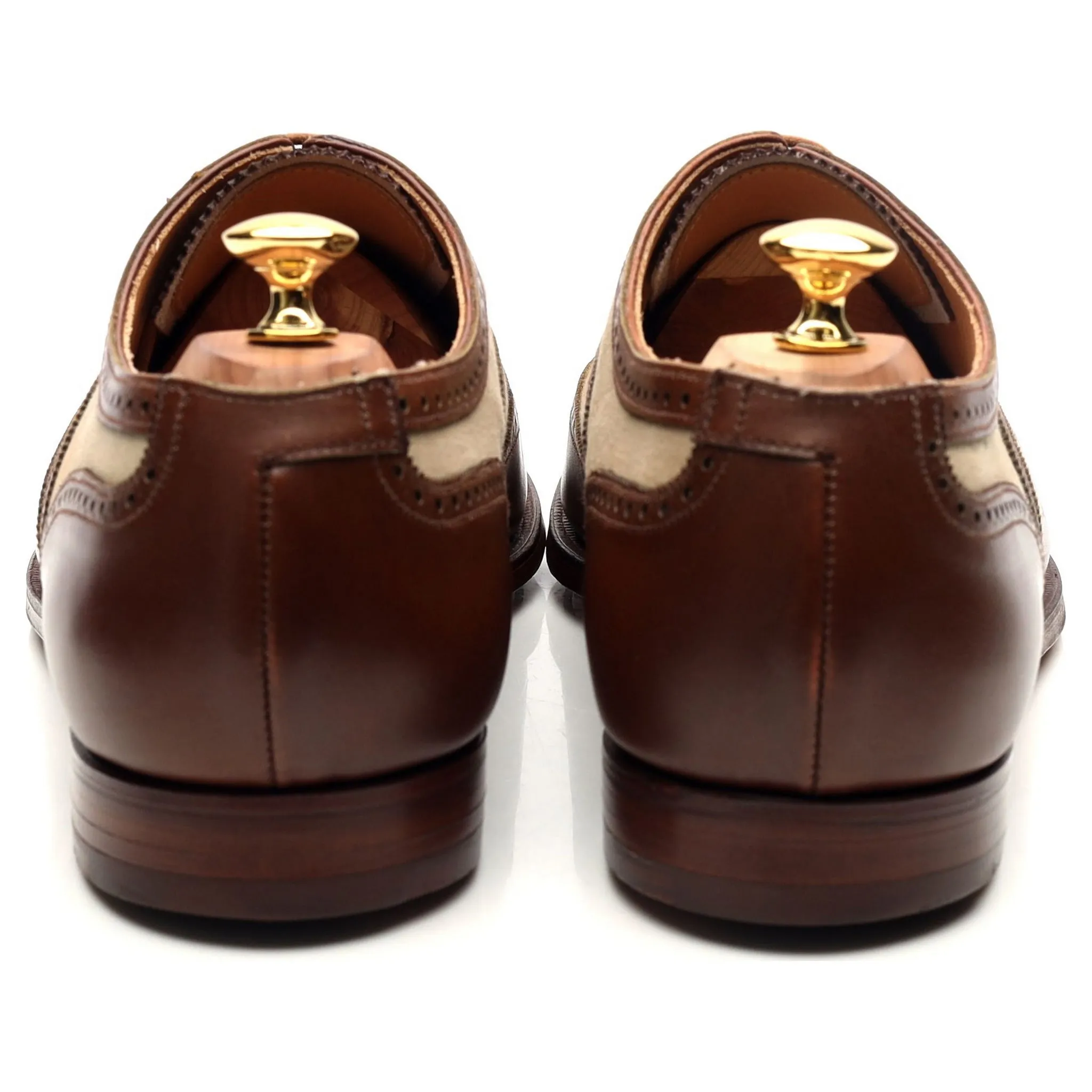 'Gerrard 3' Two Tone Brown Leather Brogues UK 11 E