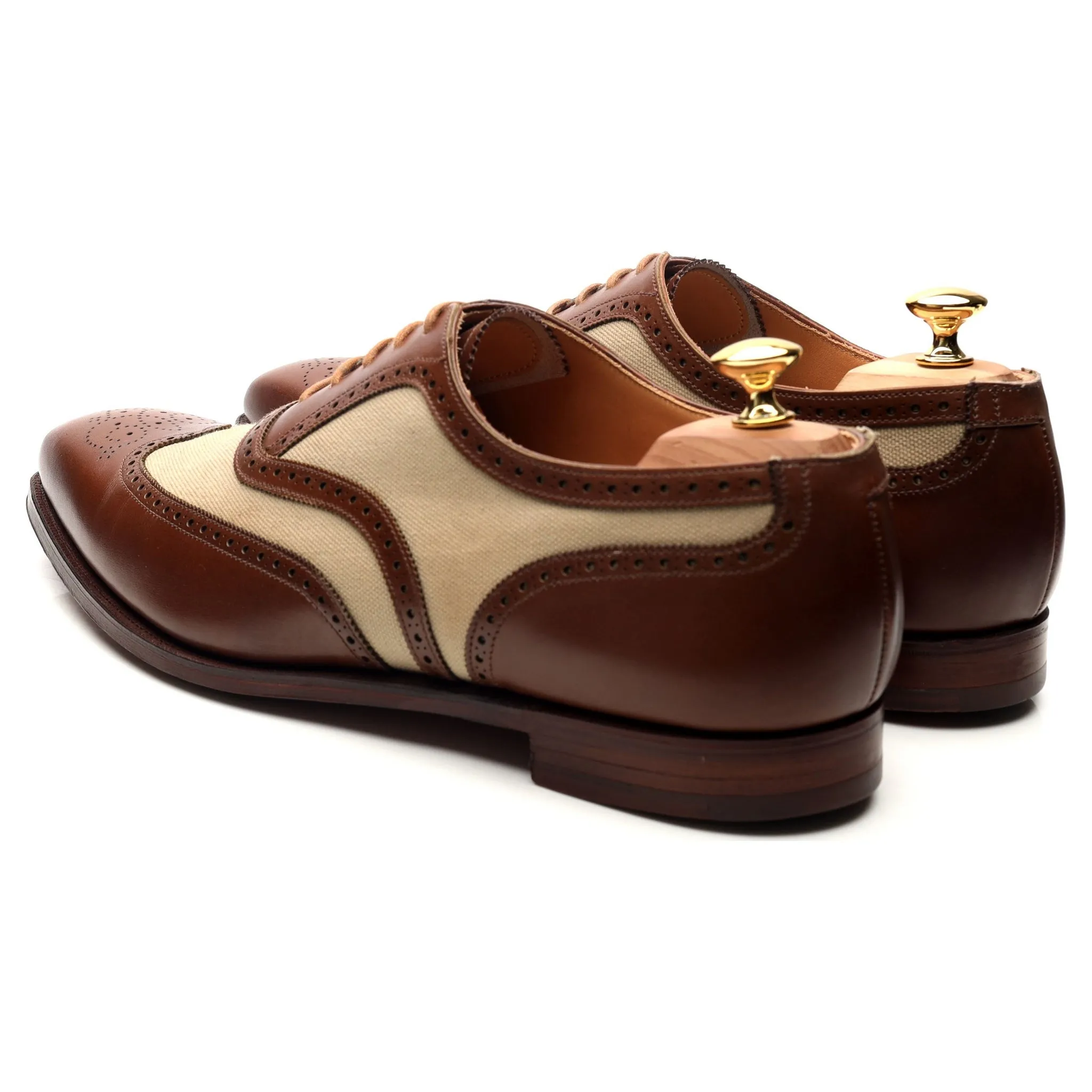 'Gerrard 3' Two Tone Brown Leather Brogues UK 11 E