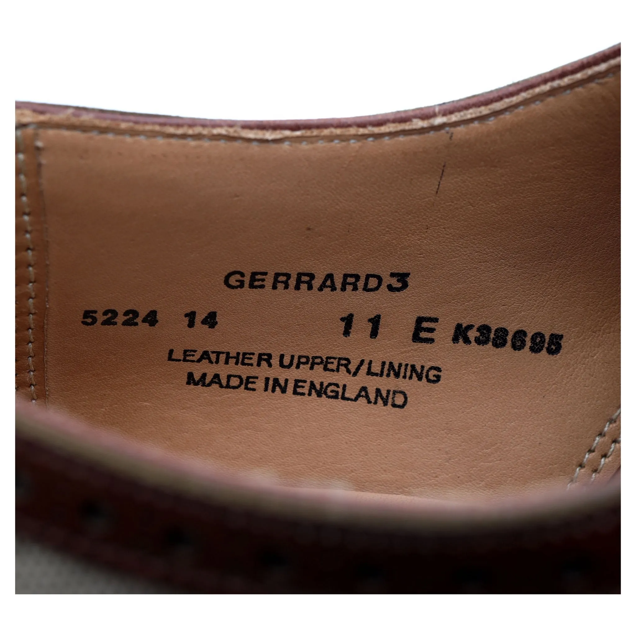 'Gerrard 3' Two Tone Brown Leather Brogues UK 11 E