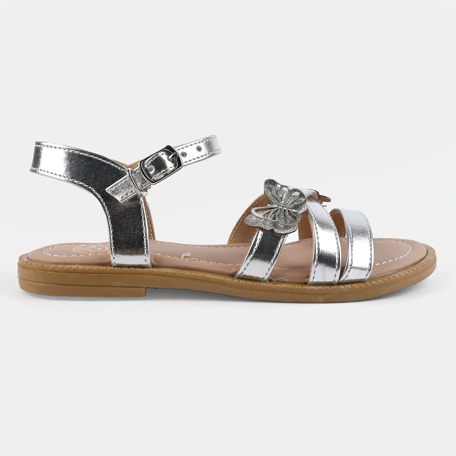 Girls Sandal 0499-1-SILVER