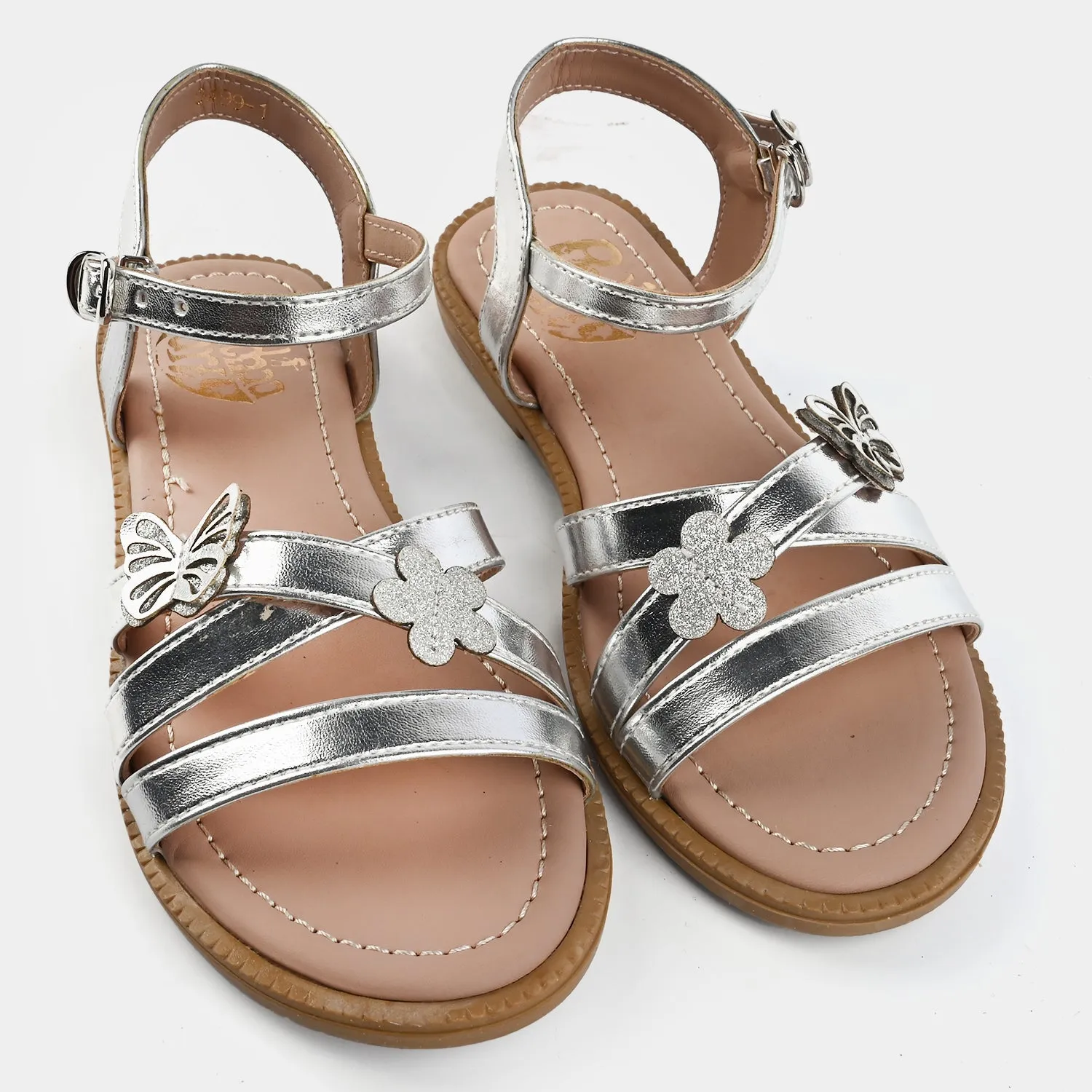 Girls Sandal 0499-1-SILVER