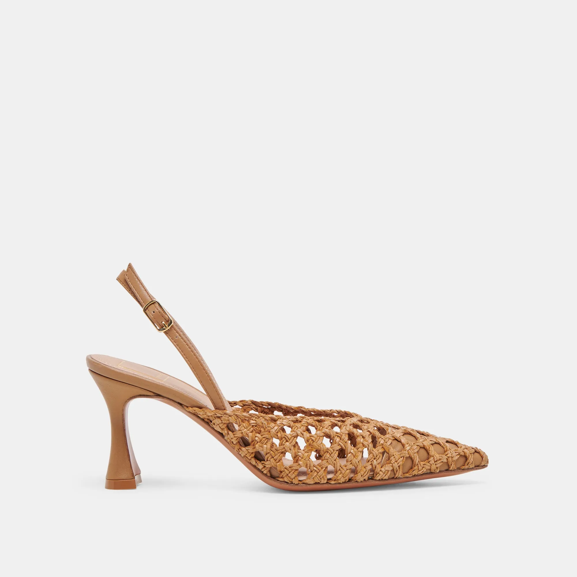 GLORIA HEELS NATURAL WOVEN