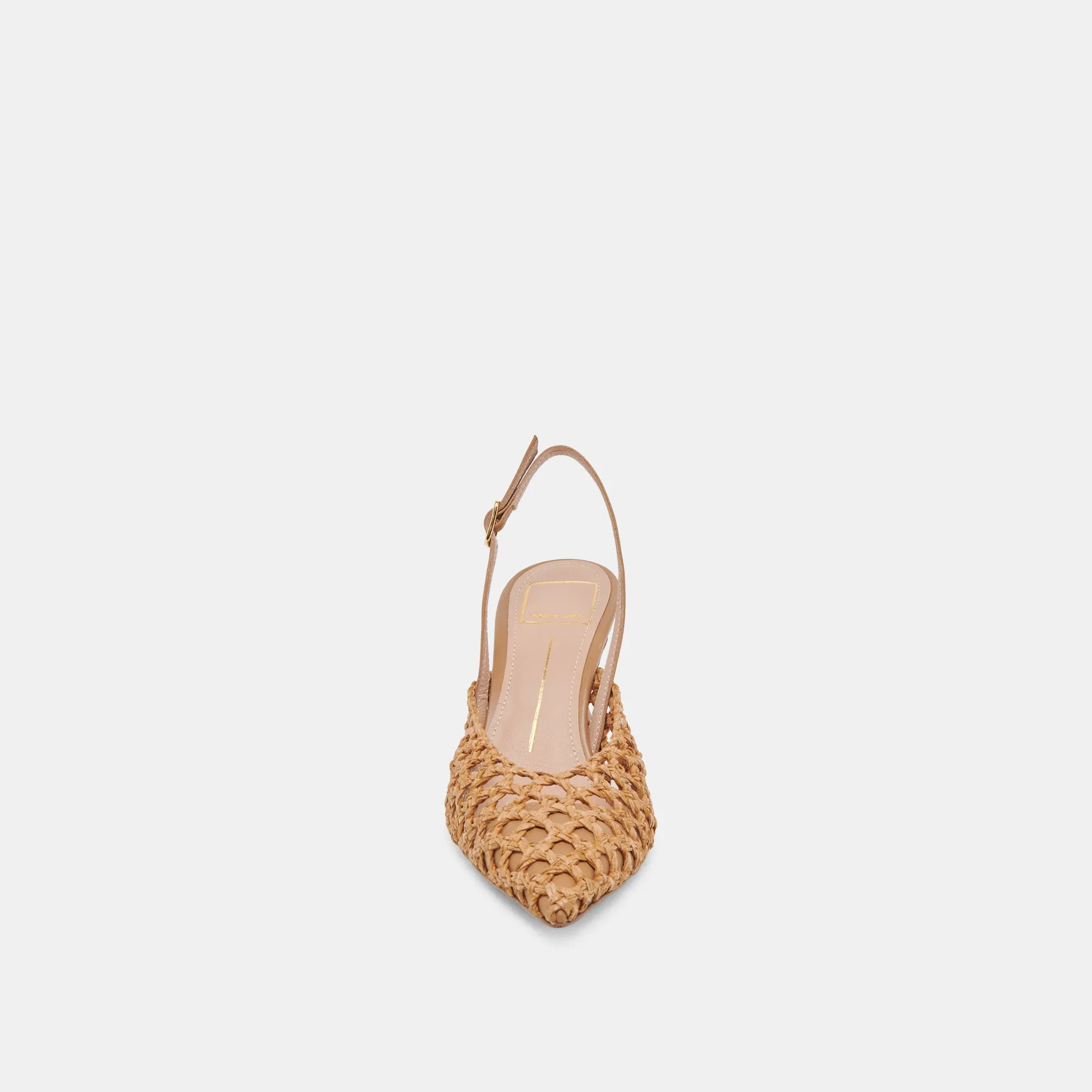 GLORIA HEELS NATURAL WOVEN