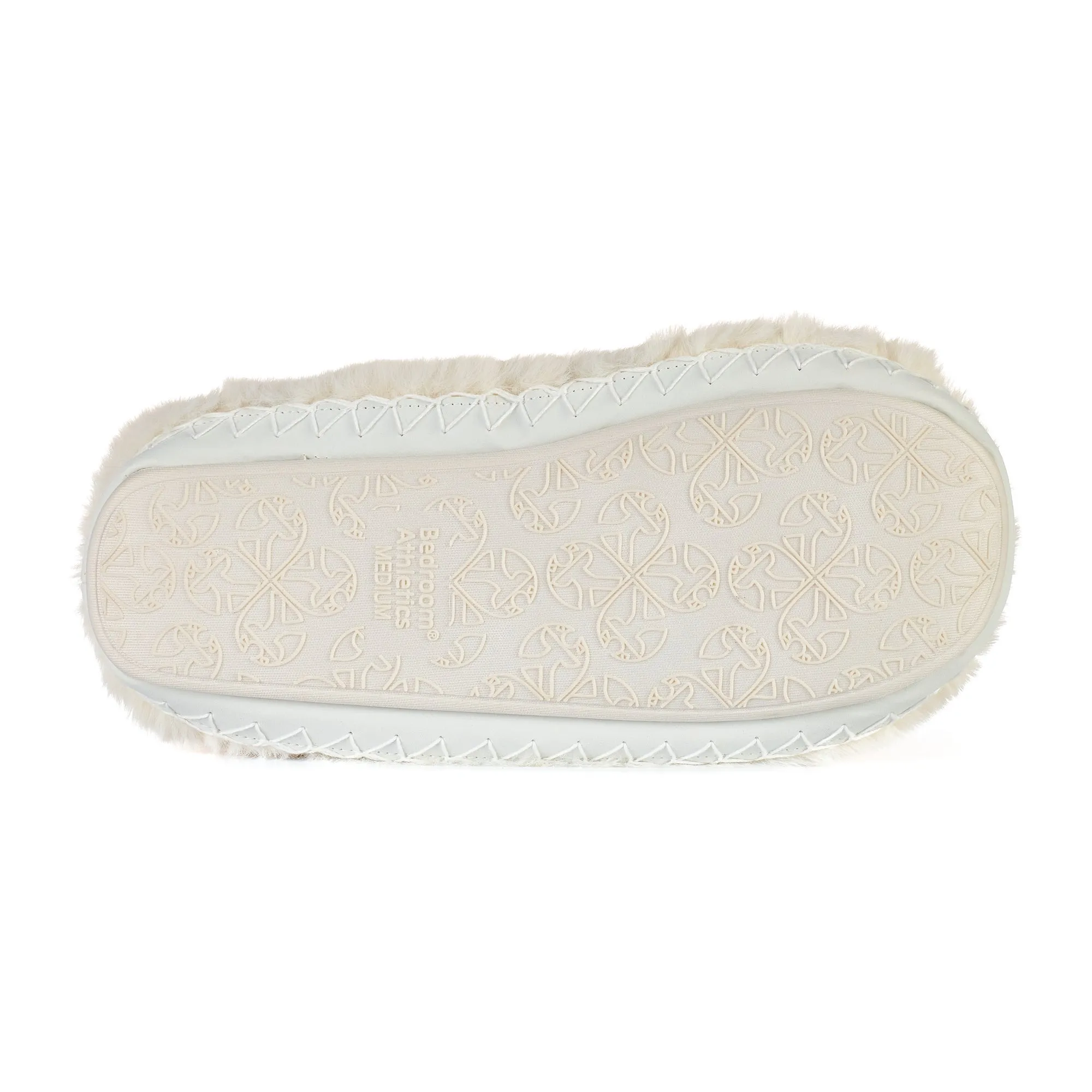 Harriet - 100% Recycled High Density Faux Fur Slipper Boot - Cream