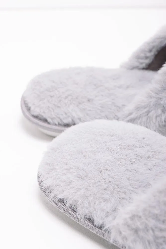 Heart Slipper Grey