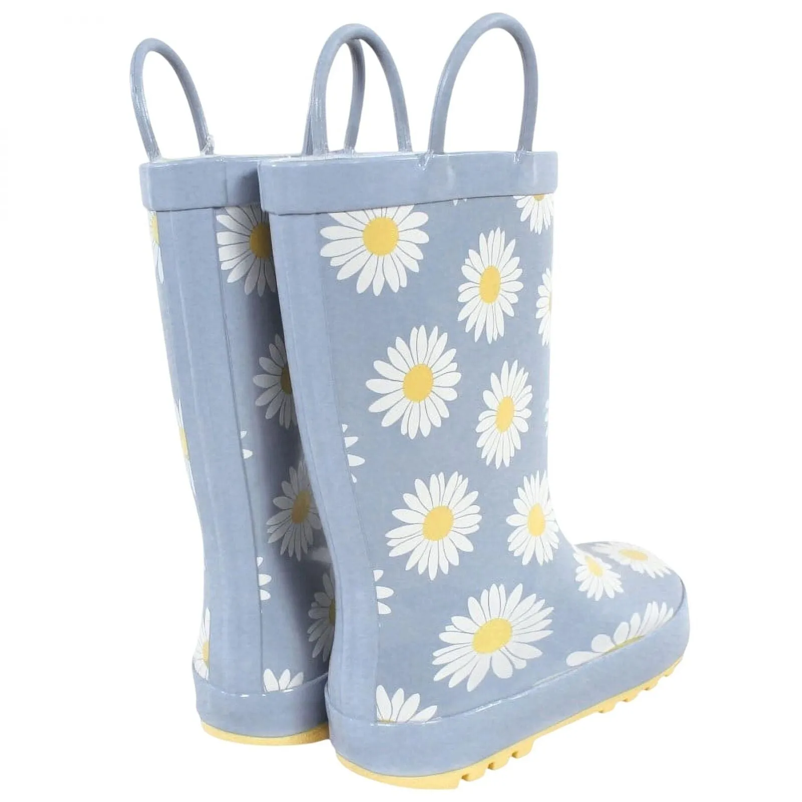 Hudson Baby Girls Flower Rain Boots 16753ff57c8246 Blue Daisy 9T