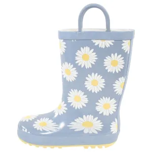 Hudson Baby Girls Flower Rain Boots 16753ff57c8246 Blue Daisy 9T