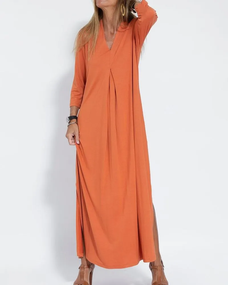 Ivyshape | Casual V-Neck Comfortable Dress