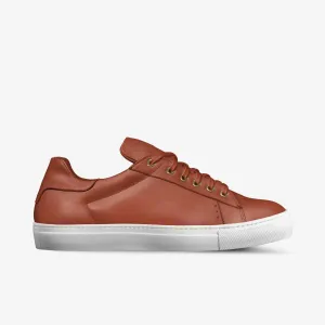 LORENZO LEATHER SNEAKERS IN VERMILLION