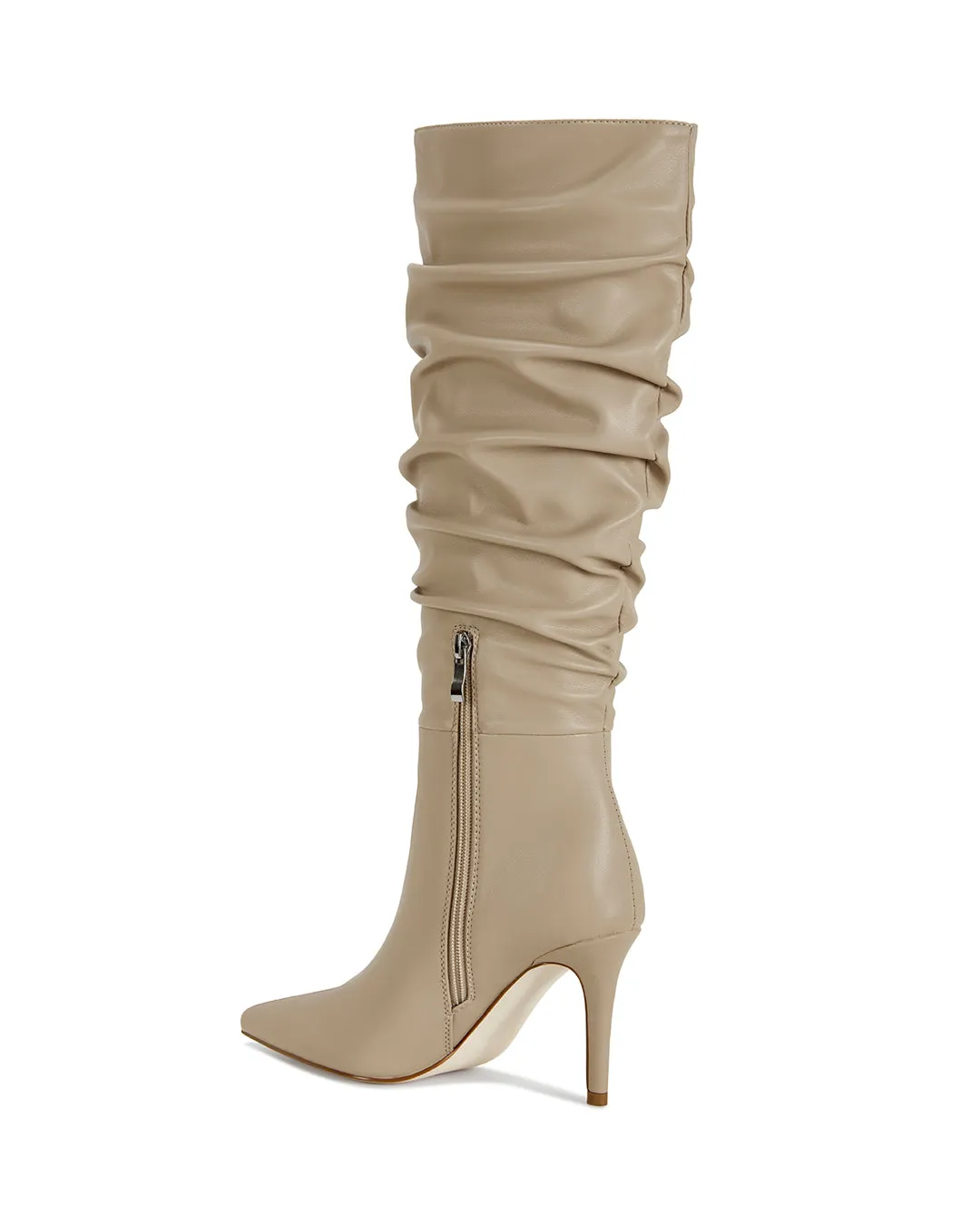 Maia Crinkled Knee High Boot