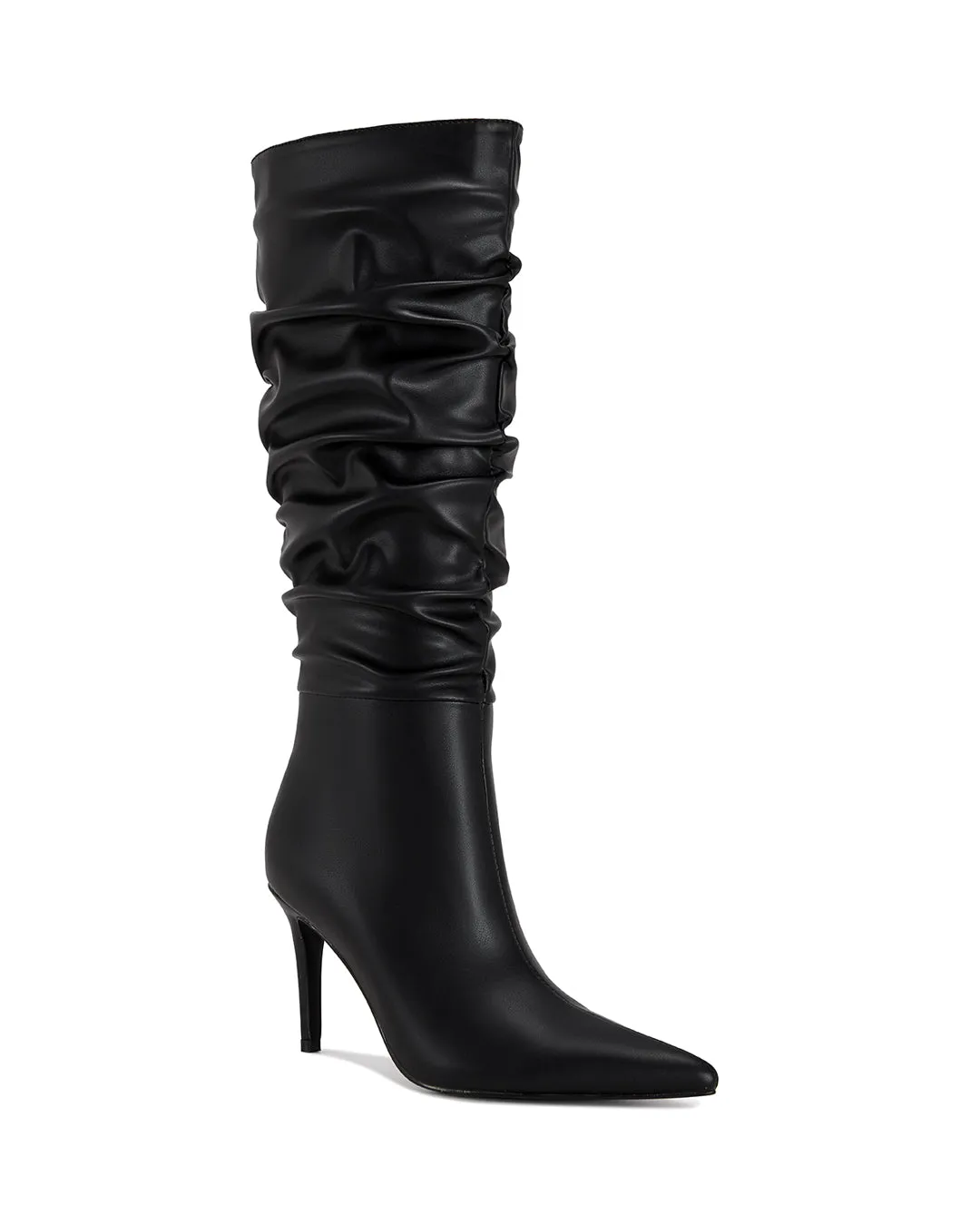 Maia Crinkled Knee High Boot