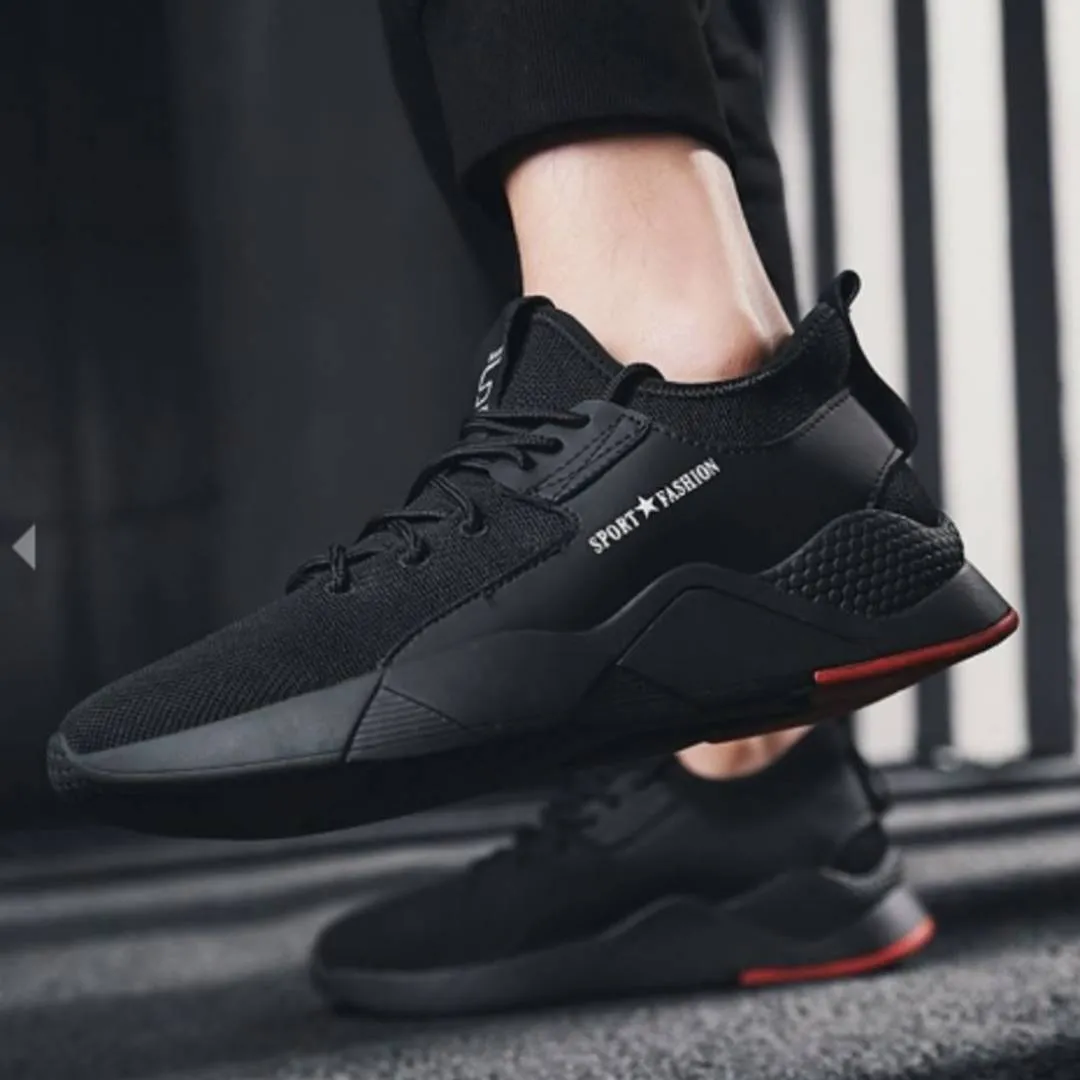 Men Black Casual Sports Shoes