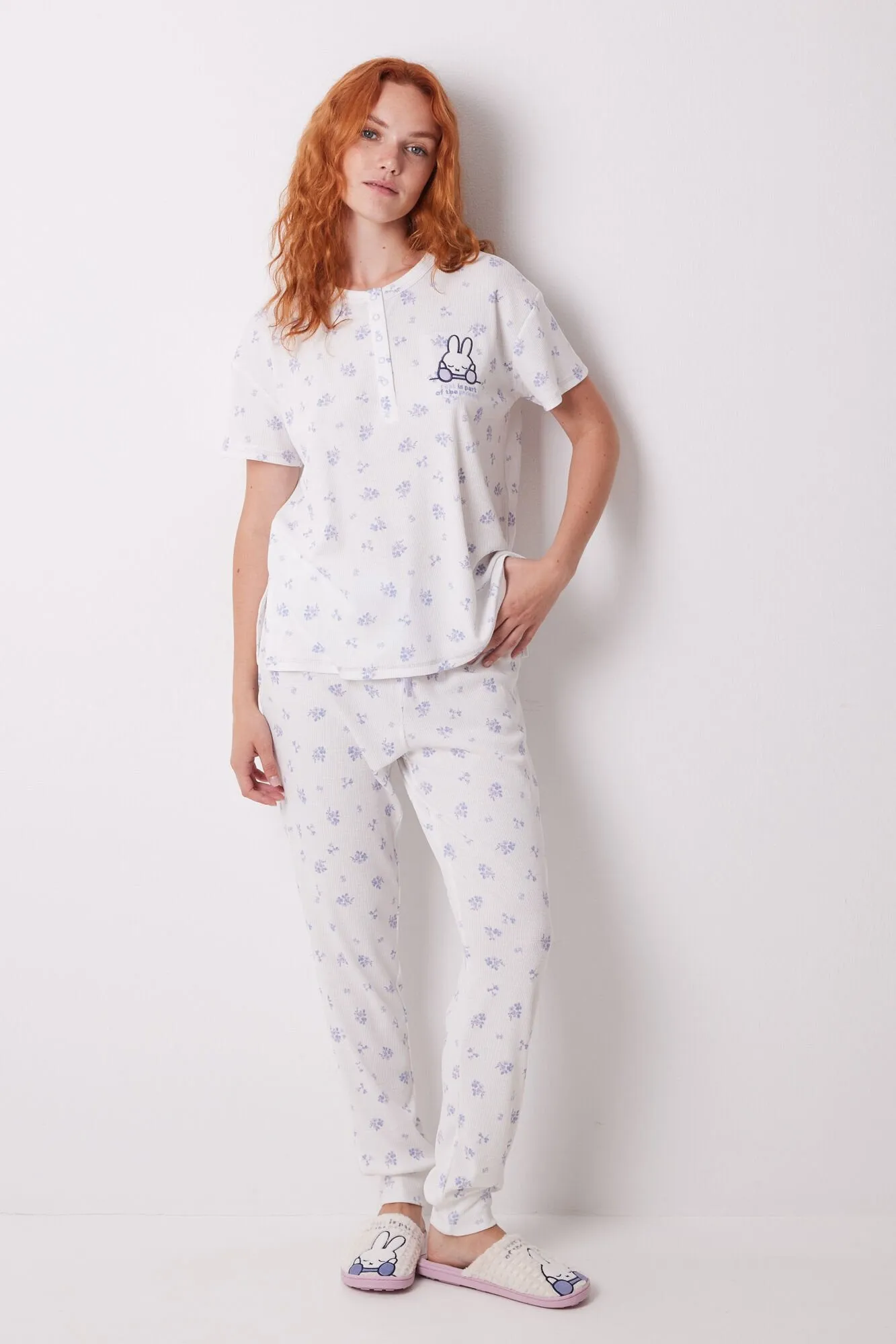 Miffy waffle short sleeve pyjamas