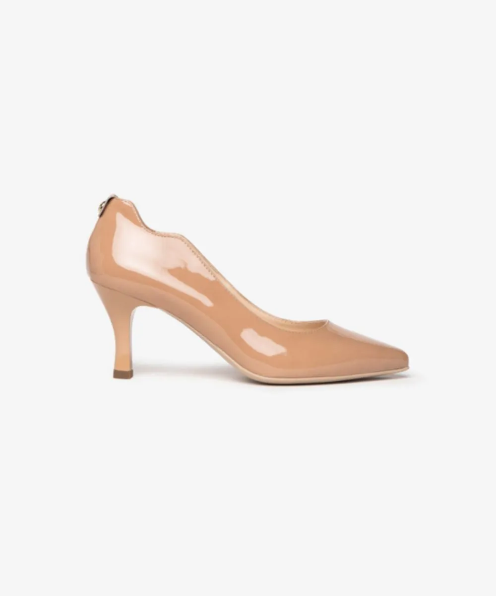 NERO GIRADINI PATENT LEATHER PUMPS