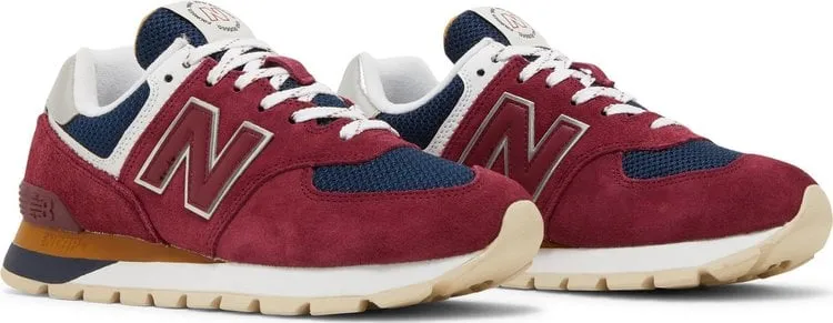 New Balance 574 Rugged 'Garnet' Sneakers, Red