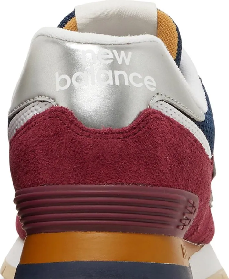 New Balance 574 Rugged 'Garnet' Sneakers, Red