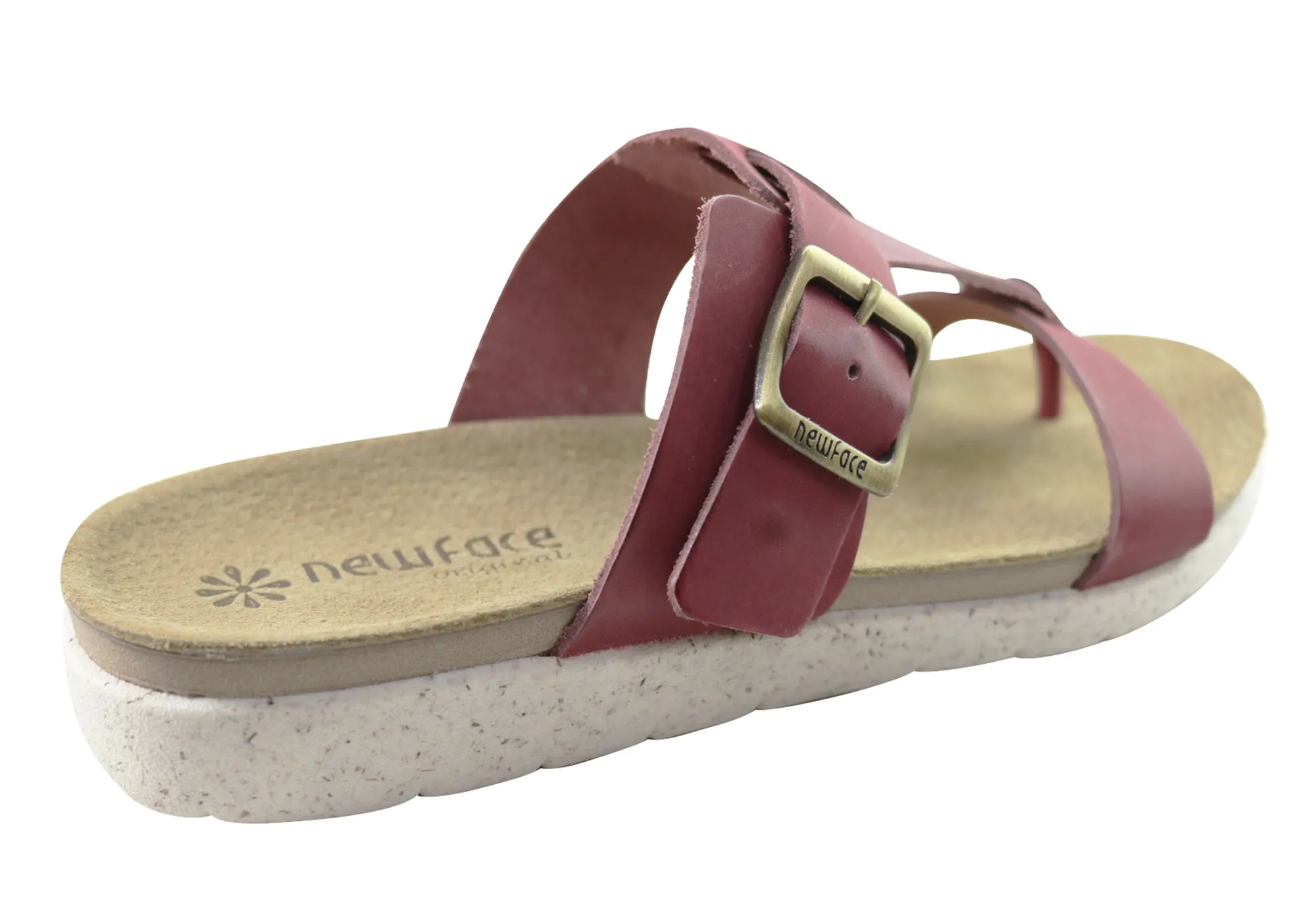 New Face Aloha Womens Comfort Leather Thongs Sandals Made In Brazil