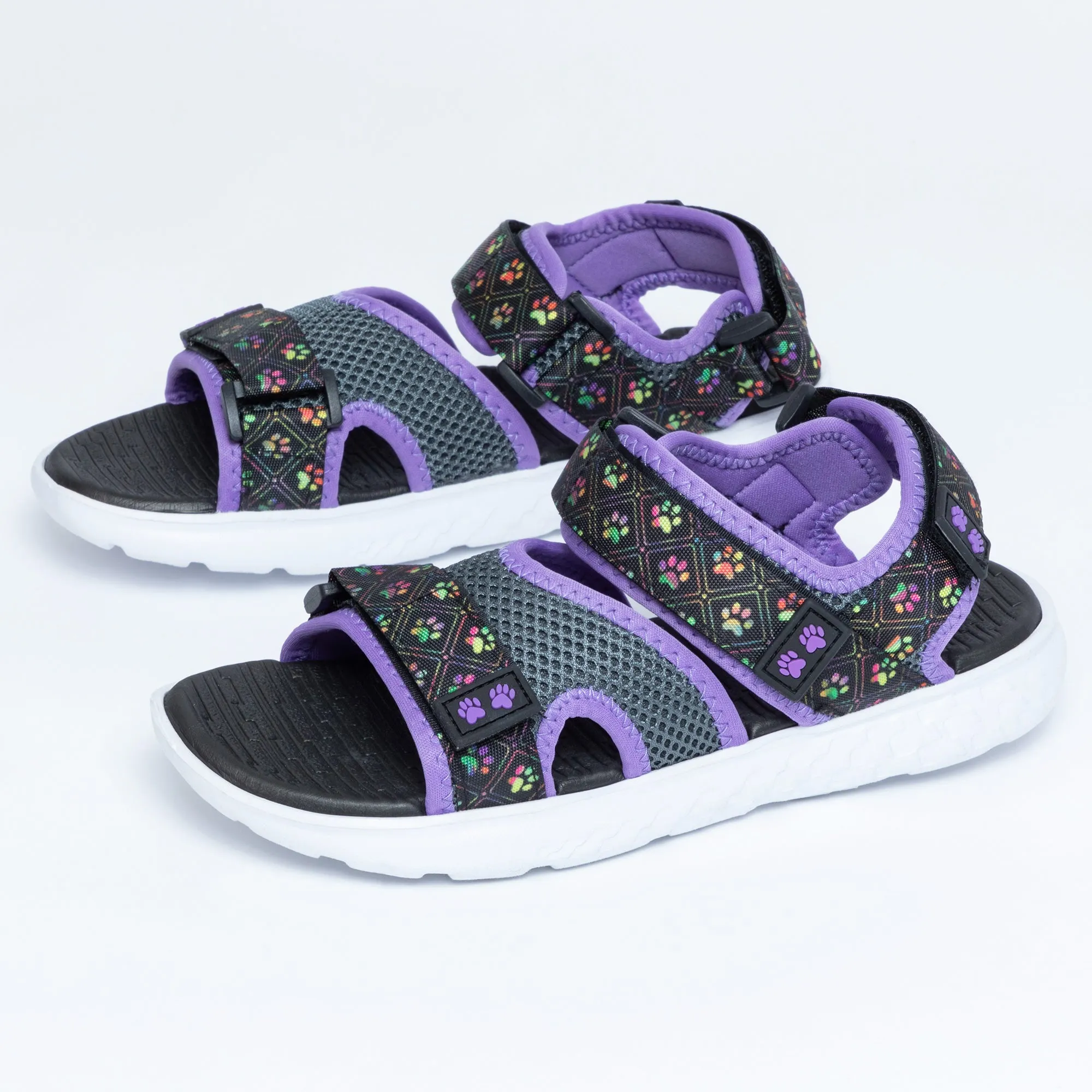 Paw Print Adjustable Comfort Sandals