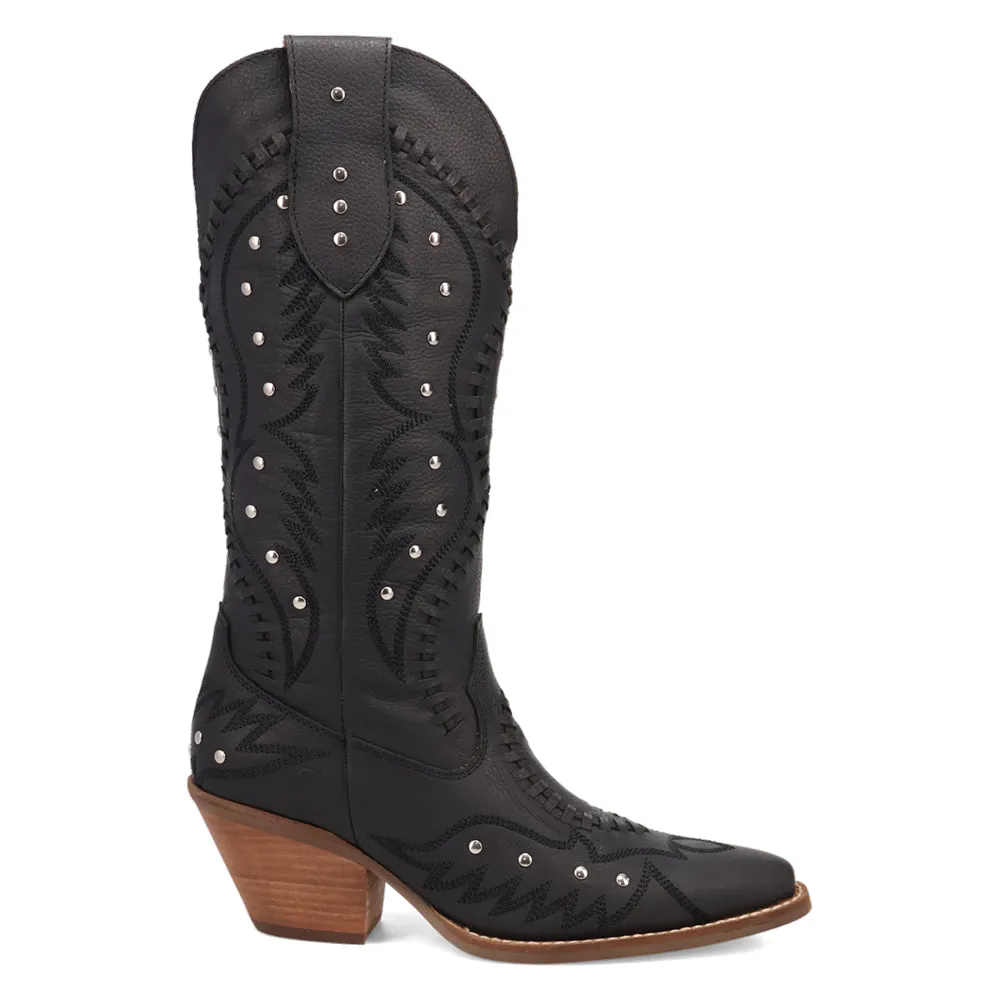 Pretty N' Pink Embroidered Studded Snip Toe Cowboy Boots