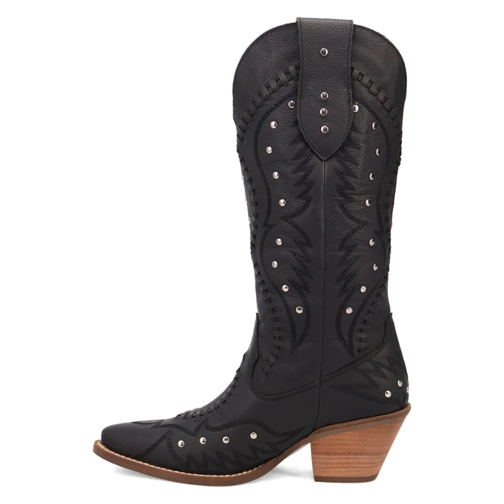 Pretty N' Pink Embroidered Studded Snip Toe Cowboy Boots