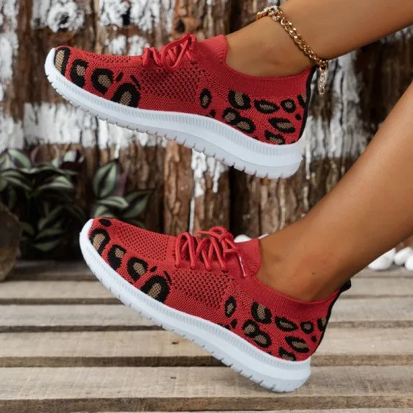 Purpdrank - Red Casual Sportswear Daily Patchwork Frenulum Round Comfortable Shoes