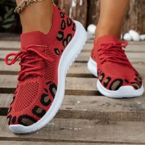 Purpdrank - Red Casual Sportswear Daily Patchwork Frenulum Round Comfortable Shoes