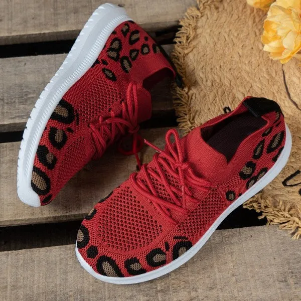 Purpdrank - Red Casual Sportswear Daily Patchwork Frenulum Round Comfortable Shoes