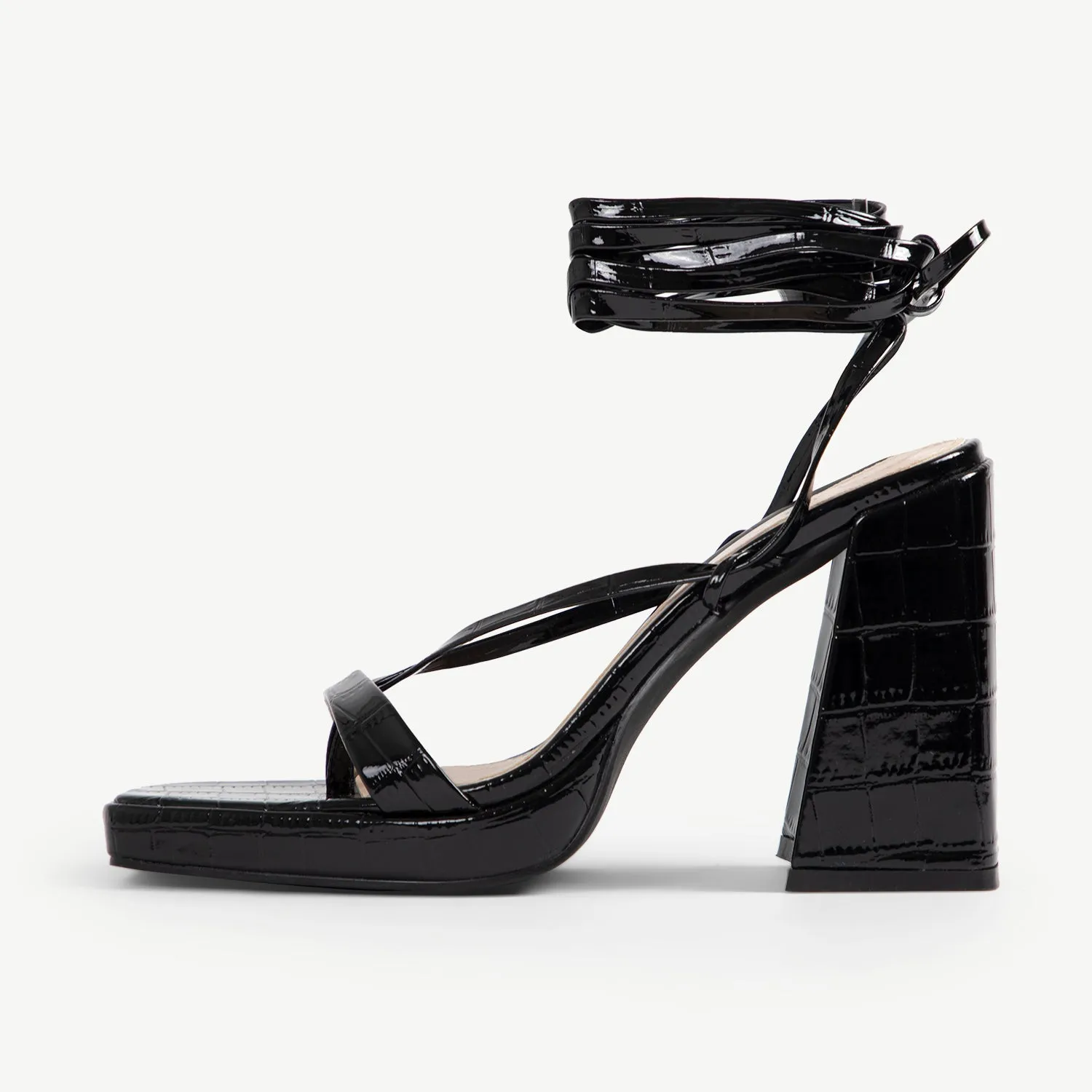 RAID Amandaa Strappy Heeled Sandal in Black